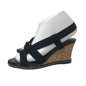 Charles By Charles David Hyper Wedge Sandal Black